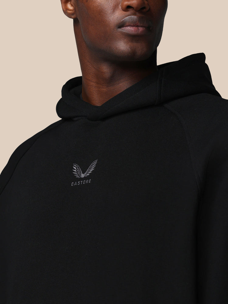 Hombre Adapt Cotton Fleece Sudadera de Manga Larga con Capucha - Negro