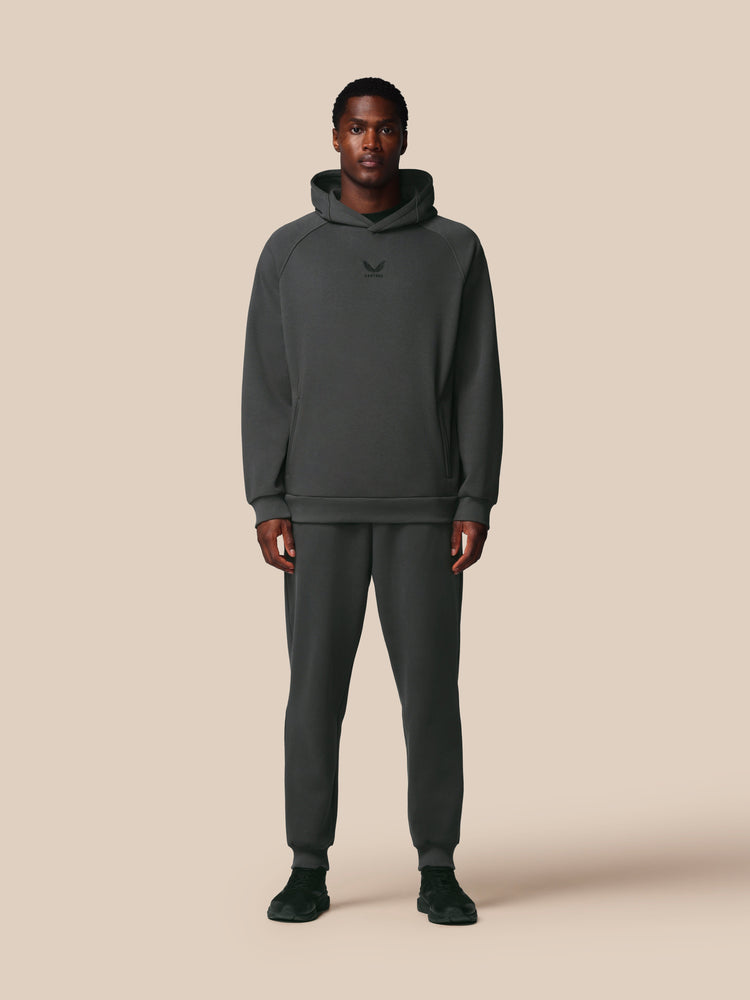 Hombre Adapt Cotton Fleece Sudadera de Manga Larga con Capucha - Gunmetal