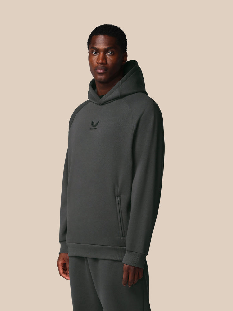 Hombre Adapt Cotton Fleece Sudadera de Manga Larga con Capucha - Gunmetal