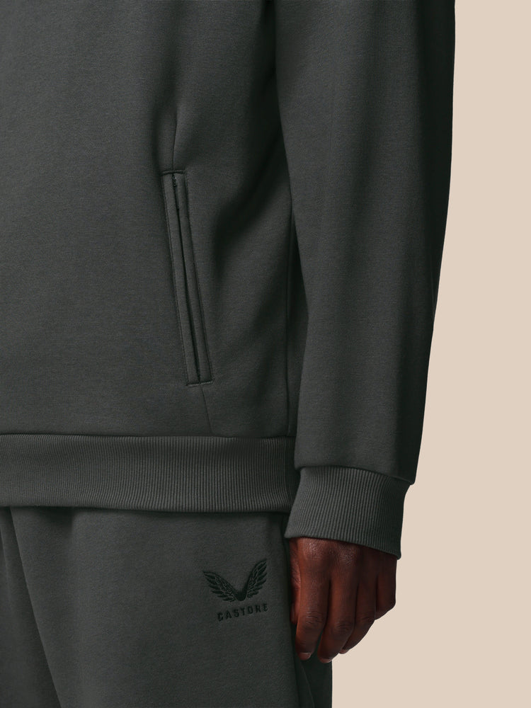 Hombre Adapt Cotton Fleece Sudadera de Manga Larga con Capucha - Gunmetal