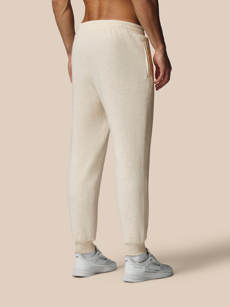 Hombre Adapt Cotton Fleece Joggers - Oatmeal Marl