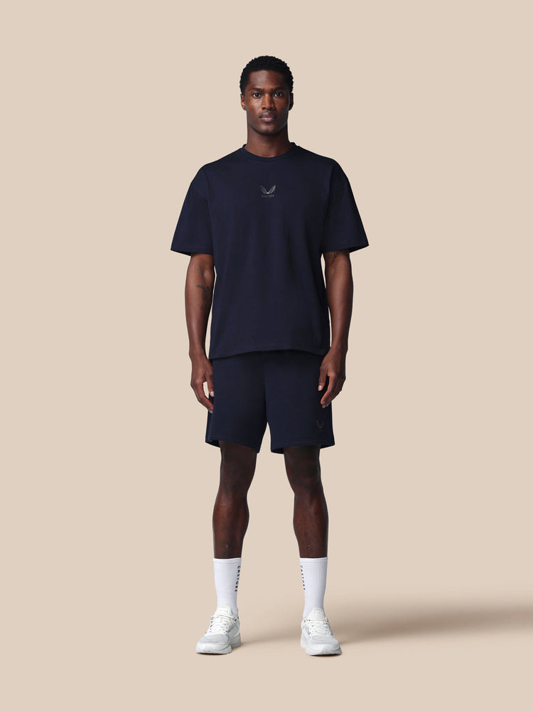 Hombre Adapt Cotton Fleece Pantalón Corto - Azul Marino