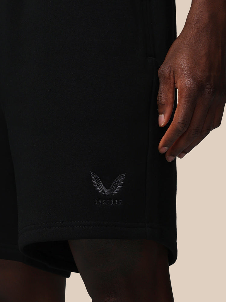 Hombre Adapt Cotton Fleece Pantalón Corto - Negro
