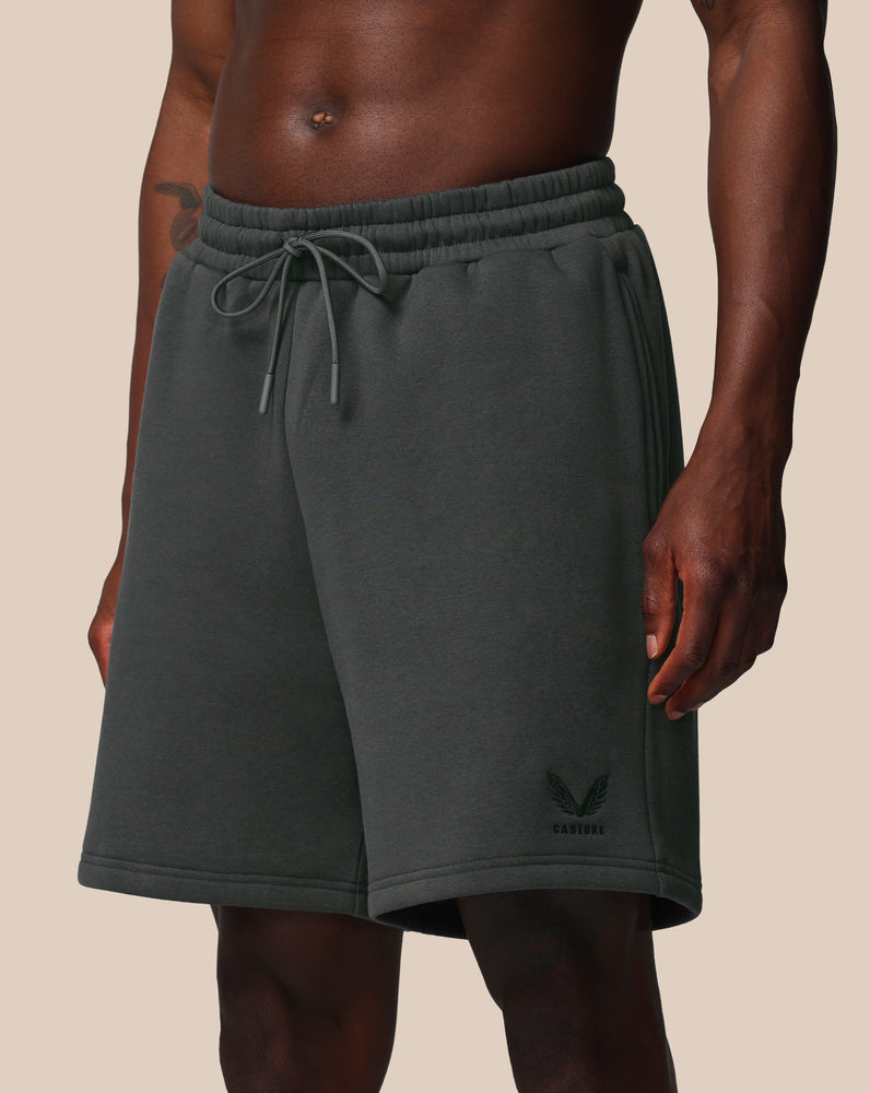 Hombre Adapt Cotton Fleece Pantalón Corto - Gunmetal
