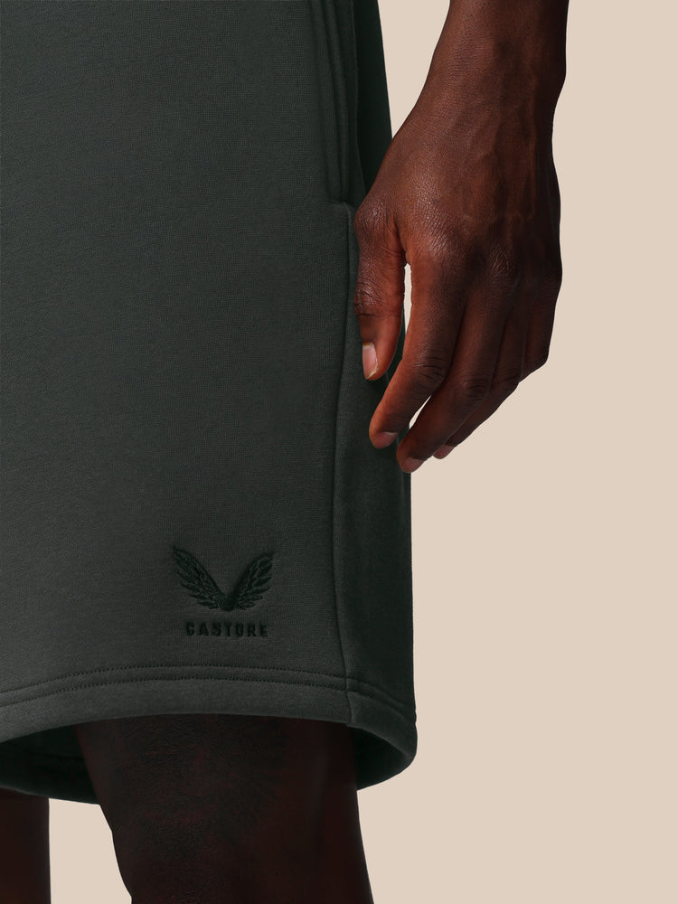 Hombre Adapt Cotton Fleece Pantalón Corto - Gunmetal