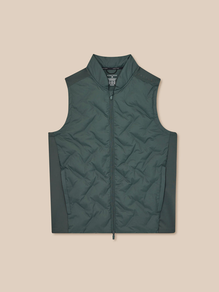 Hombre Flex Hybrid Chaleco - Verde Oscuro