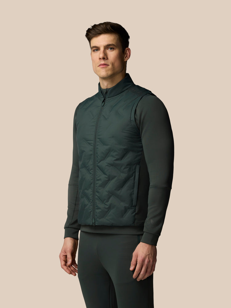 Hombre Flex Hybrid Chaleco - Verde Oscuro