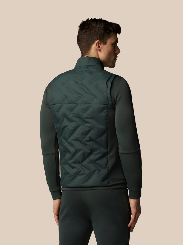 Hombre Flex Hybrid Chaleco - Verde Oscuro