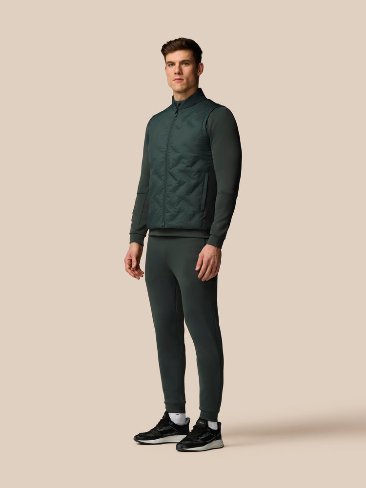 Hombre Flex Hybrid Chaleco - Verde Oscuro