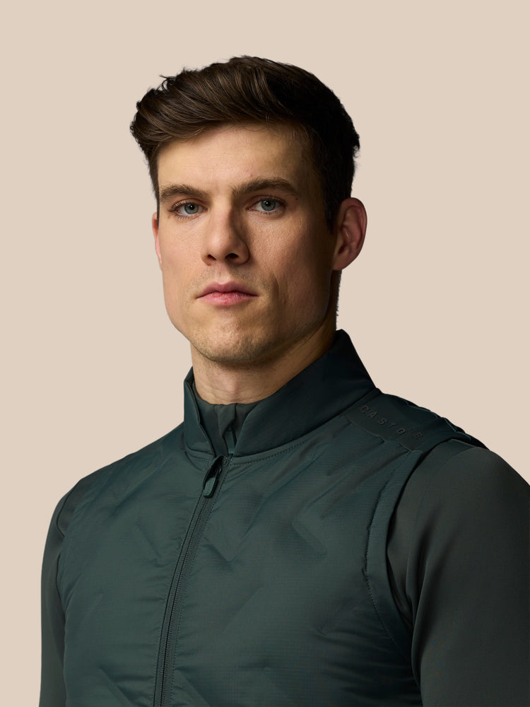 Hombre Flex Hybrid Chaleco - Verde Oscuro