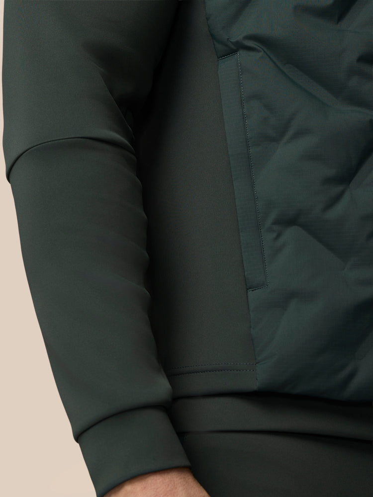 Hombre Flex Hybrid Chaleco - Verde Oscuro