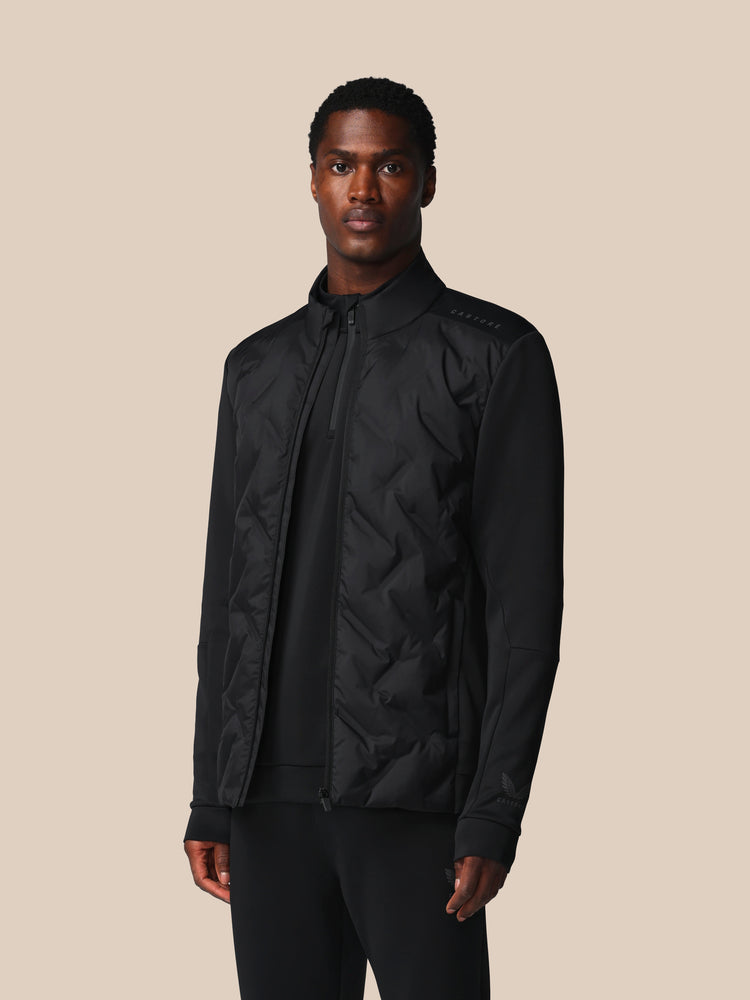 Hombre Flex Chaqueta Híbrida de Manga Larga - Negro