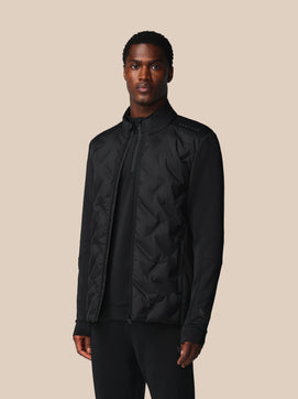 Hombre Flex Chaqueta Híbrida de Manga Larga - Negro