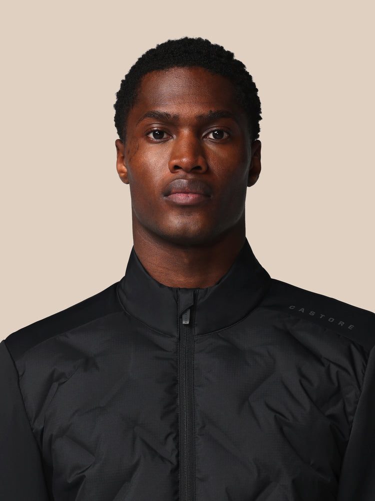 Hombre Flex Chaqueta Híbrida de Manga Larga - Negro