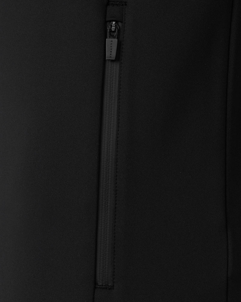 Hombre Flex Sudadera de Manga Larga con Cremallera y Capucha - Negro