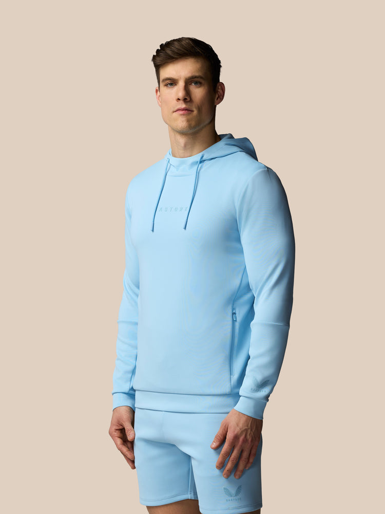 Hombre Flex Sudadera de Manga Larga con Capucha - Sky Azul