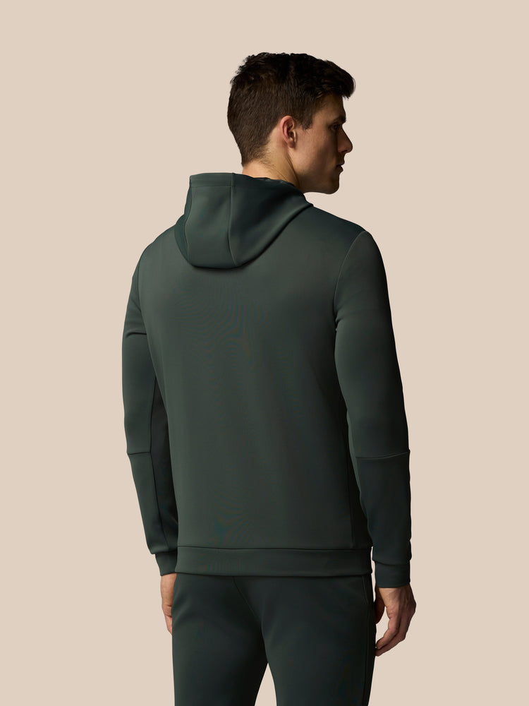 Hombre Flex Sudadera de Manga Larga con Capucha - Verde Oscuro