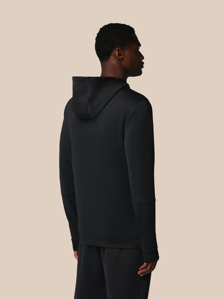 Hombre Flex Sudadera de Manga Larga con Capucha - Negro