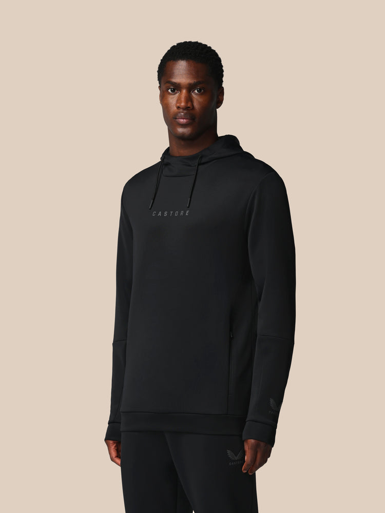 Hombre Flex Sudadera de Manga Larga con Capucha - Negro