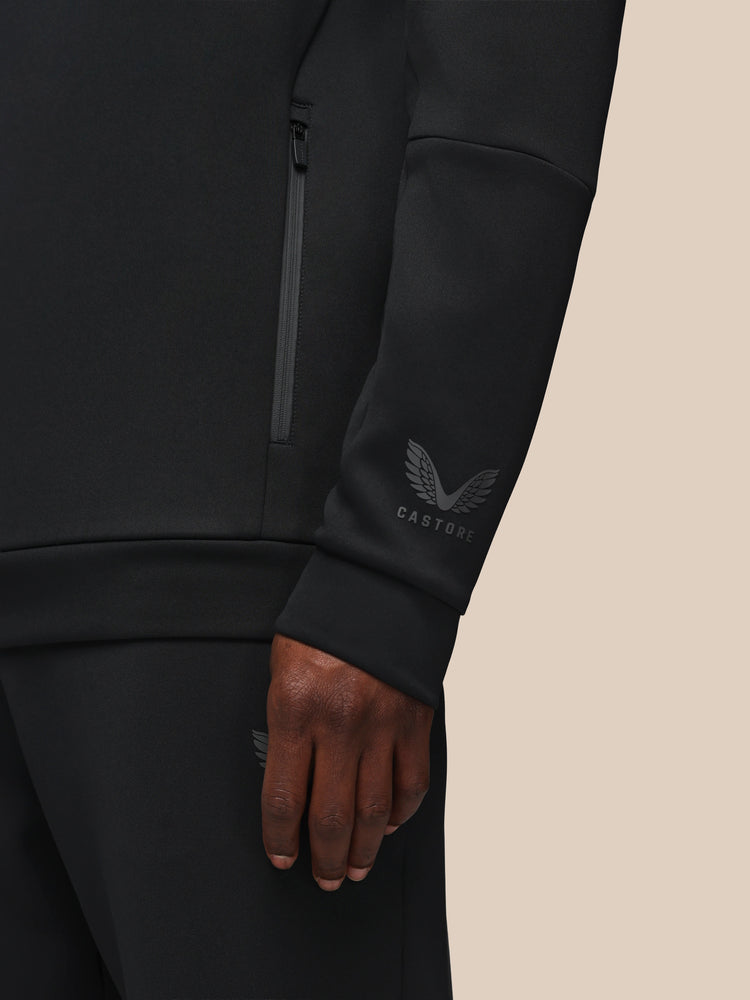 Hombre Flex Sudadera de Manga Larga con Capucha - Negro