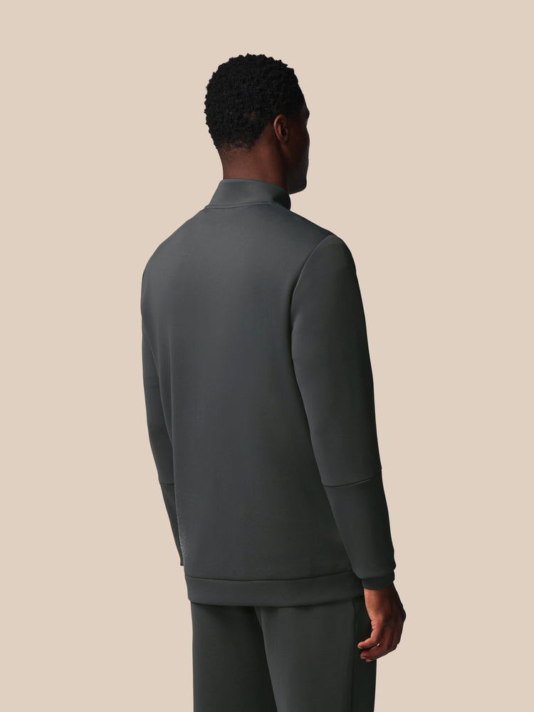 Hombre Flex Sudadera de Manga Larga con Cuarto de Cremallera - Gunmetal