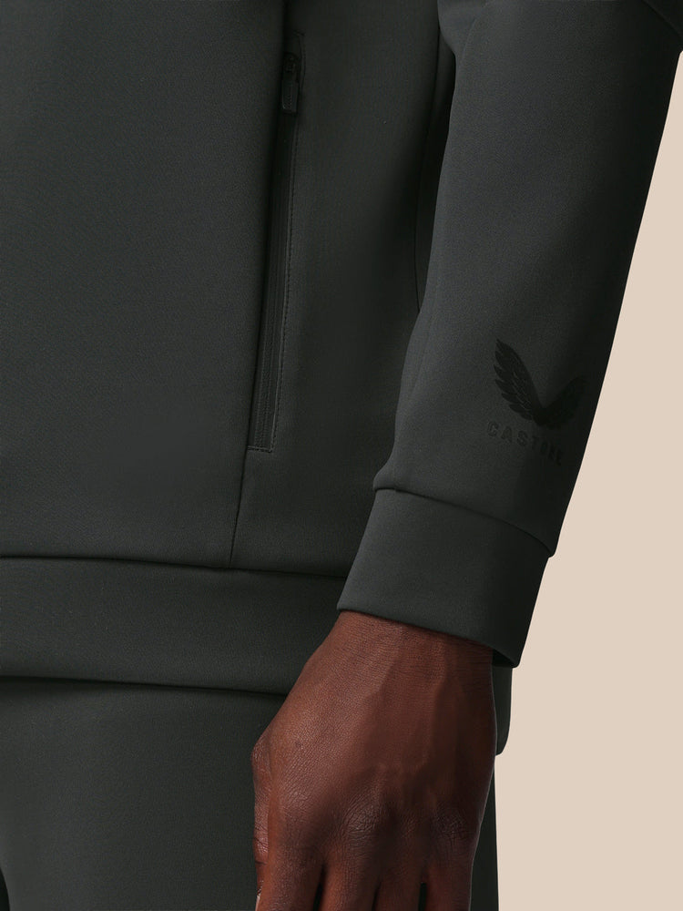 Hombre Flex Sudadera de Manga Larga con Cuarto de Cremallera - Gunmetal