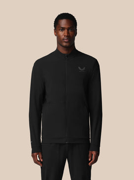 Hombre Flex Chaqueta Técnica de Entrenamiento de Manga Larga - Negro
