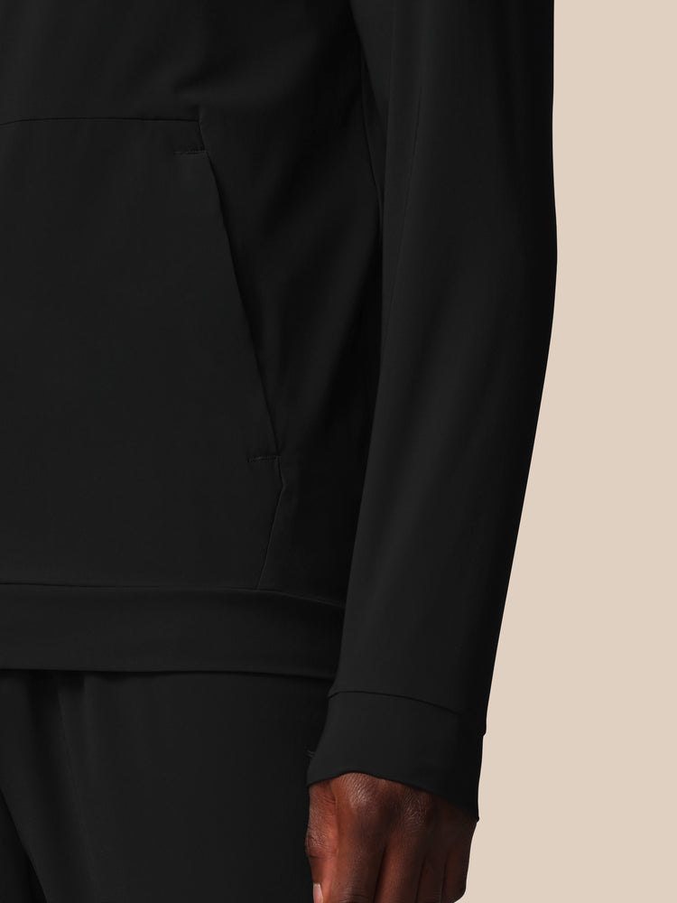 Hombre Flex Chaqueta Técnica de Entrenamiento de Manga Larga - Negro