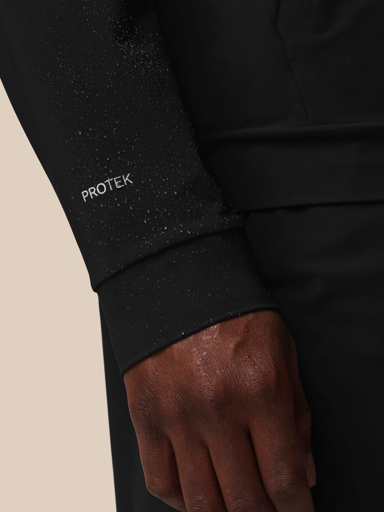 Hombre Flex Chaqueta Técnica de Entrenamiento de Manga Larga - Negro