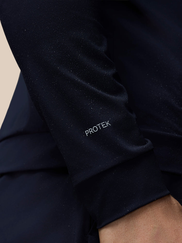 Hombre Flex Chaqueta Técnica de Entrenamiento de Manga Larga - Azul Marino