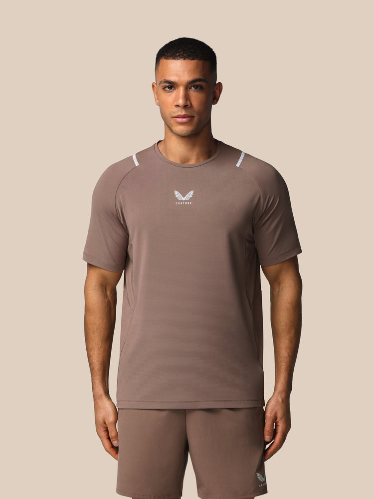 Hombre Apex Training Camiseta - Deep Taupe