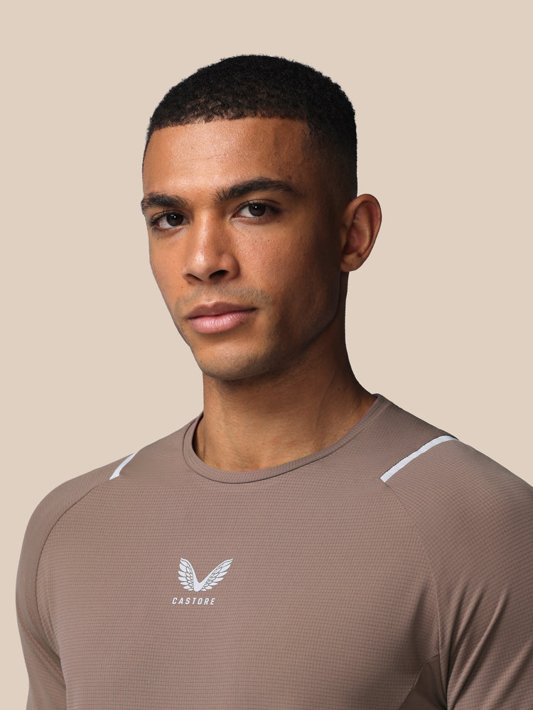 Hombre Apex Training Camiseta - Deep Taupe