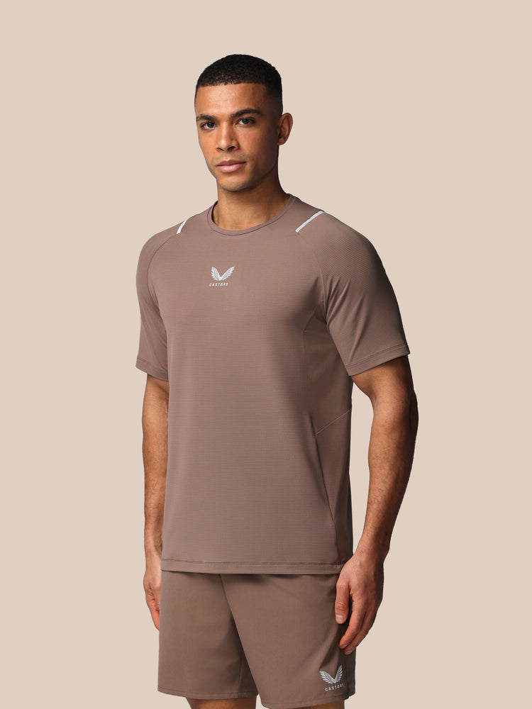 Hombre Apex Training Camiseta - Deep Taupe