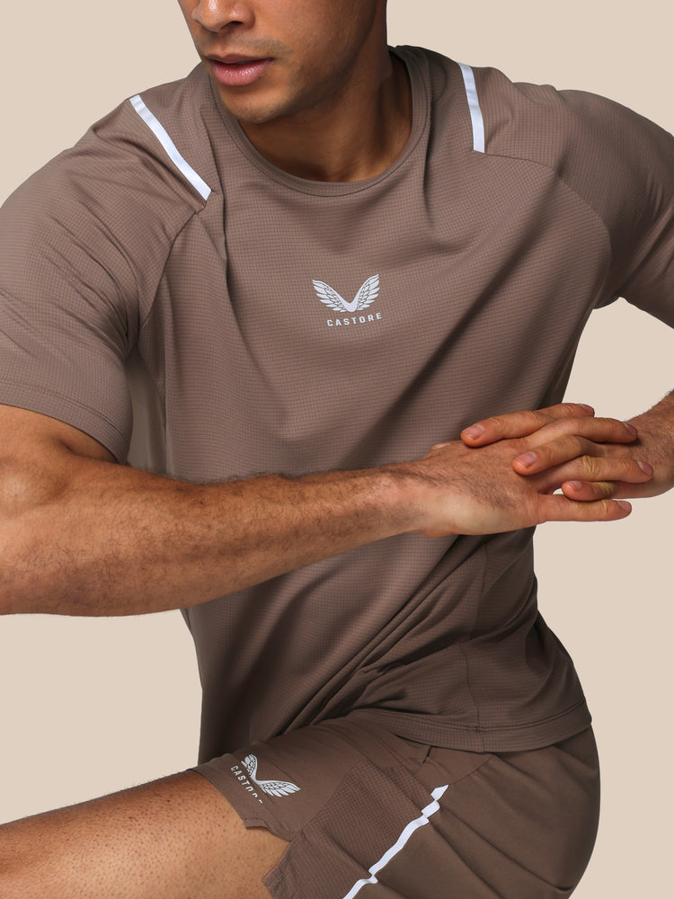 Hombre Apex Training Camiseta - Deep Taupe