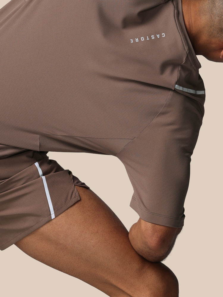 Hombre Apex Training Camiseta - Deep Taupe