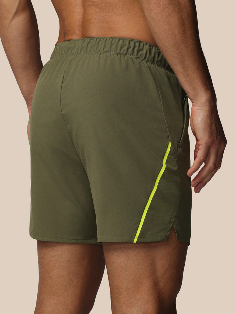 Hombre Apex 6" Pantalón Corto con Calzoncillo Interior - Ivy Green