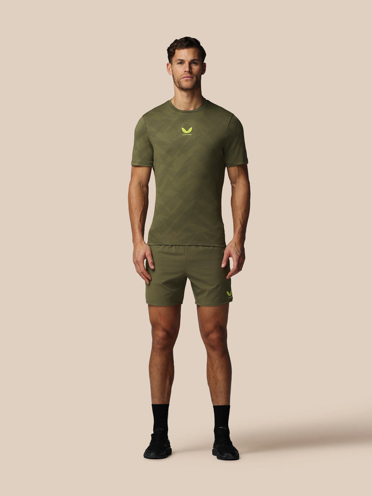 Hombre Apex 6" Pantalón Corto con Calzoncillo Interior - Ivy Green