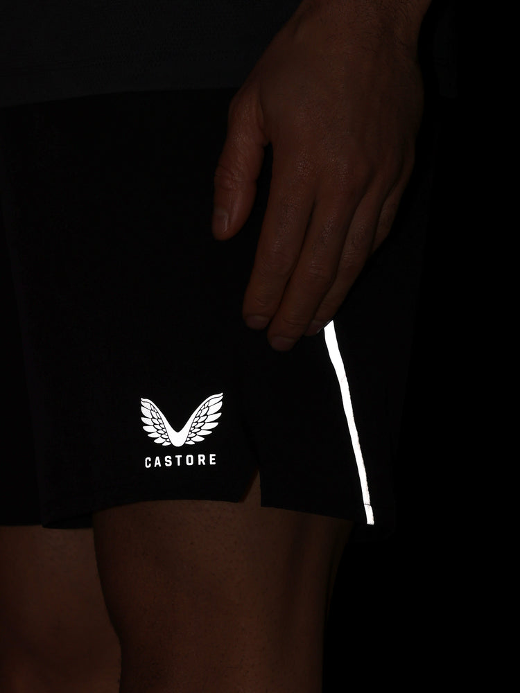 Hombre Apex 6" Pantalón Corto con Calzoncillo Interior - Negro