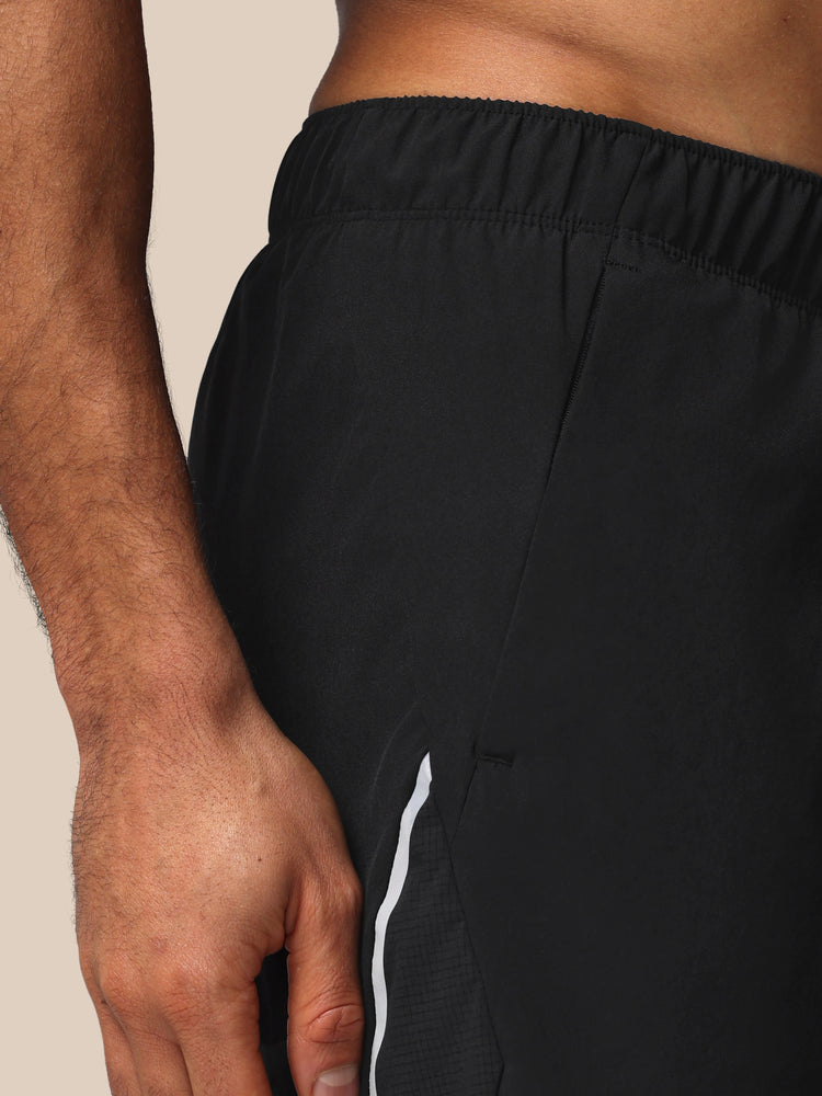 Hombre Apex 6" Pantalón Corto con Calzoncillo Interior - Negro