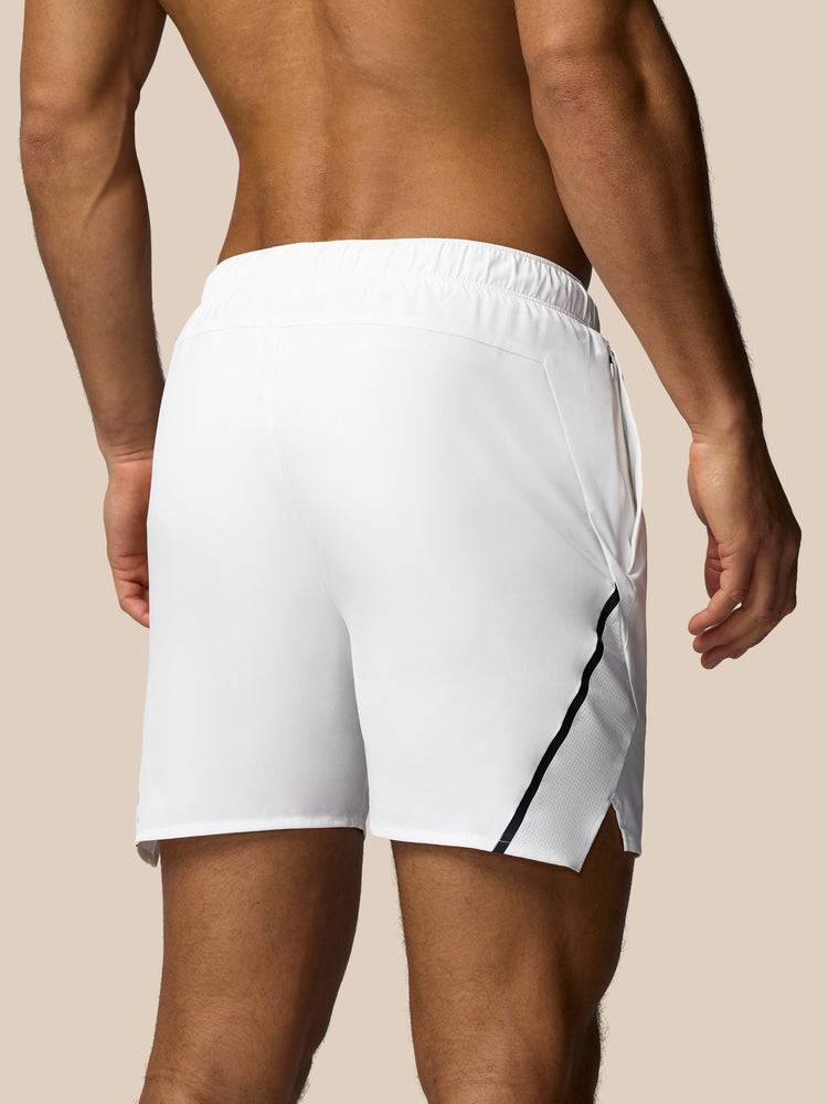 Hombre Apex 6" Pantalón Corto con Calzoncillo Interior - Blanco