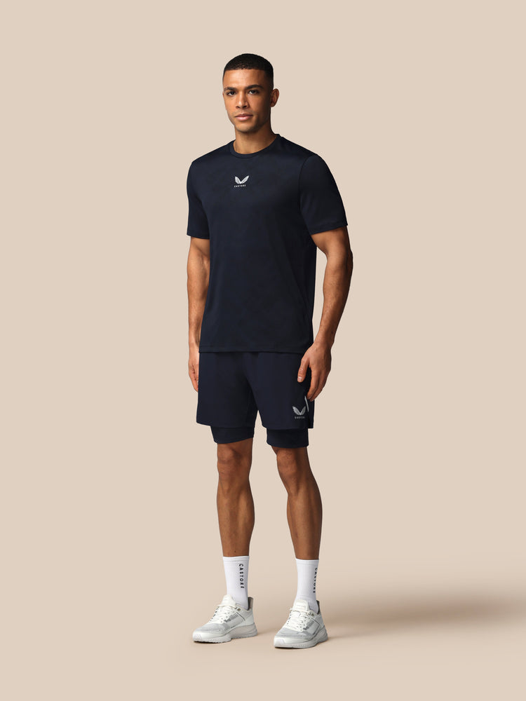 Hombre Apex 2-in-1 Pantalón Corto Tejido - Azul Marino