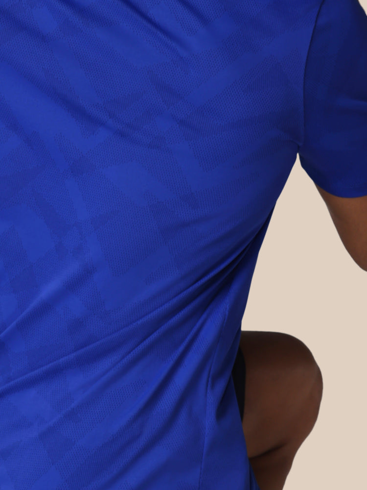 Hombre Apex Engineered Camisa de Manga Corta - Azure Azul