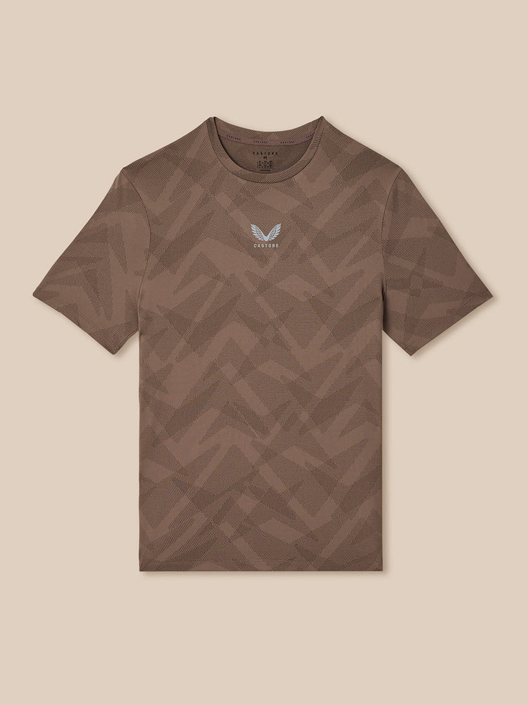 Hombre Apex Engineered Camisa de Manga Corta - Deep Taupe