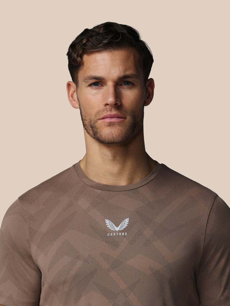 Hombre Apex Engineered Camisa de Manga Corta - Deep Taupe