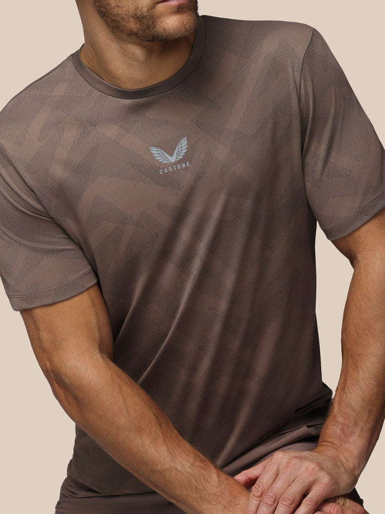Hombre Apex Engineered Camisa de Manga Corta - Deep Taupe
