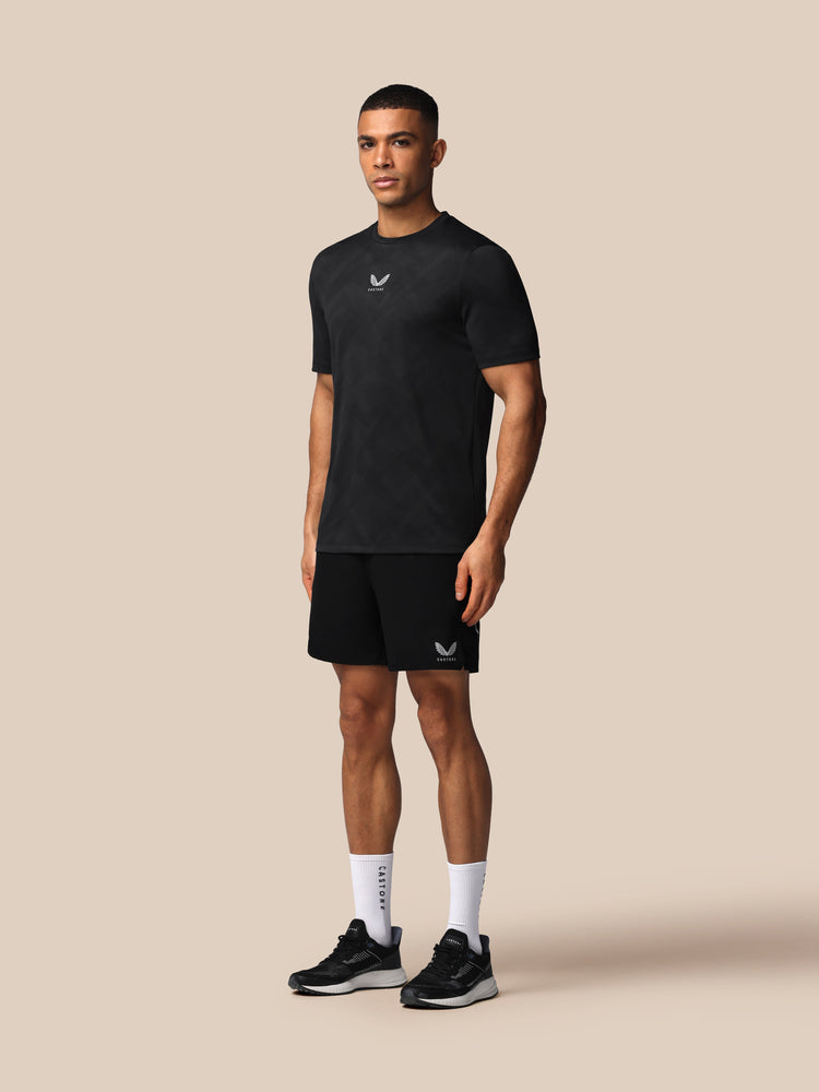 Hombre Apex Engineered Camisa de Manga Corta - Negro