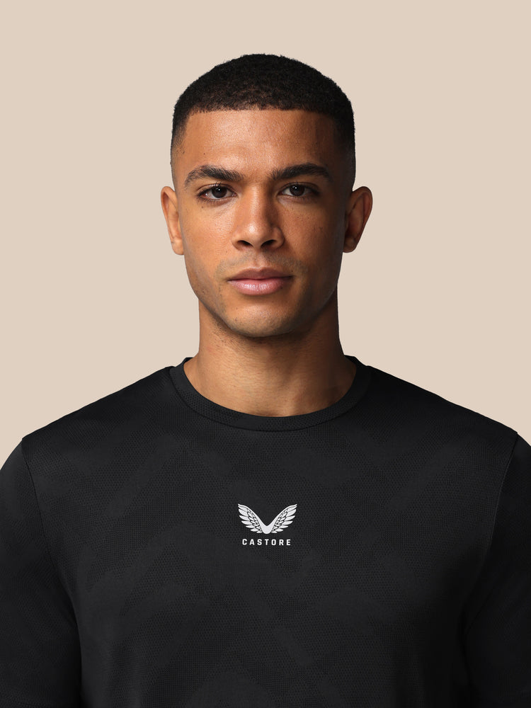 Hombre Apex Engineered Camisa de Manga Corta - Negro