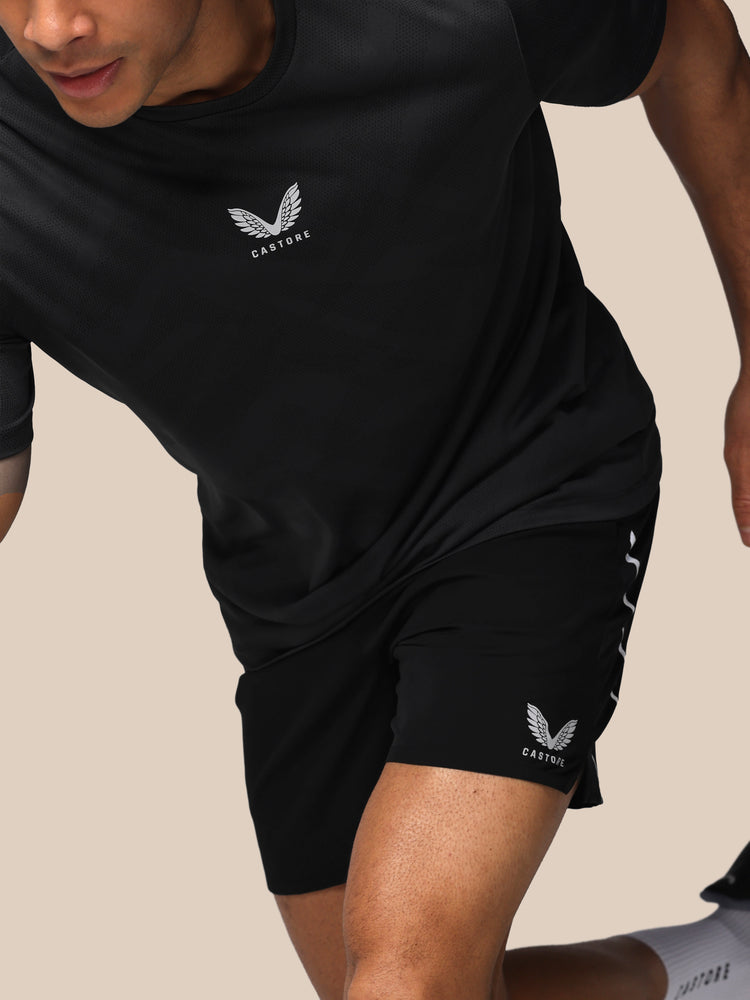 Hombre Apex Engineered Camisa de Manga Corta - Negro