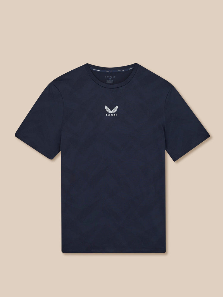 Hombre Apex Engineered Camisa de Manga Corta - Azul Marino