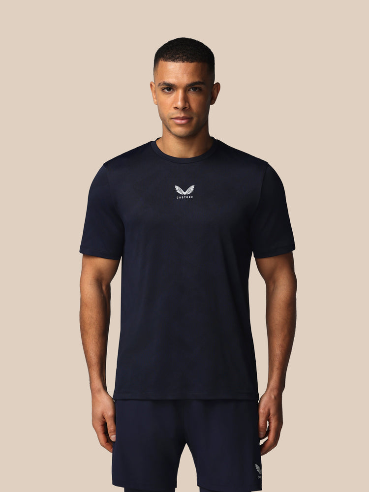 Hombre Apex Engineered Camisa de Manga Corta - Azul Marino